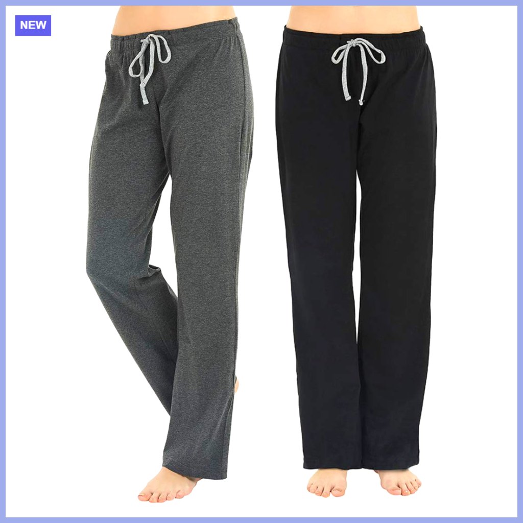 Soft Cotton Pajama Pants For Women, Lightweight Sleep And Lounge Bottoms